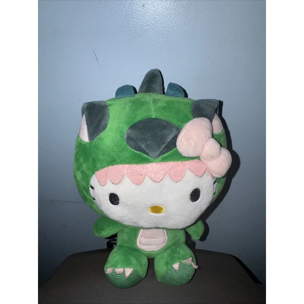 Hello Kitty Green Dragon Dinosaur Plush Stuffed Animal Fiesta Sanrio 9.5